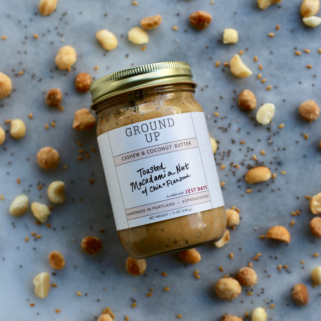 Toasted Macadamia Nut Butter made with Just Date Syrup