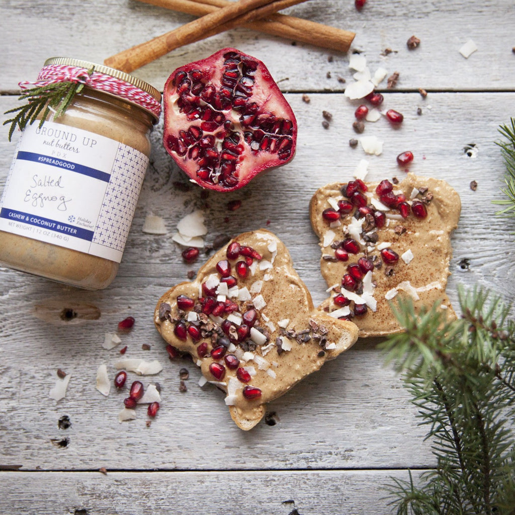 Salted Eggnog Holiday Spiced Cashew and Coconut Butter