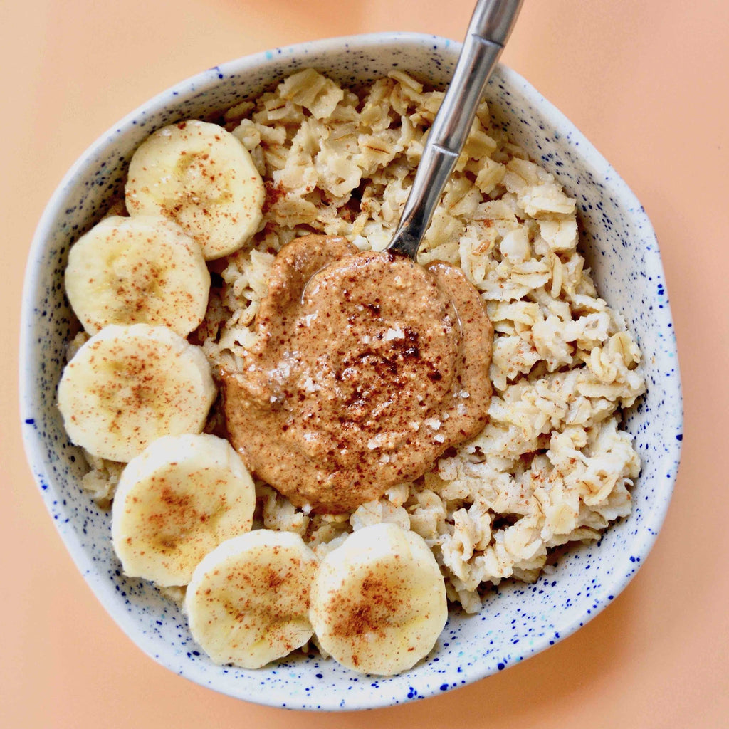 Cinnamon Snickerdoodle Almond Butter Oatmeal Bowl