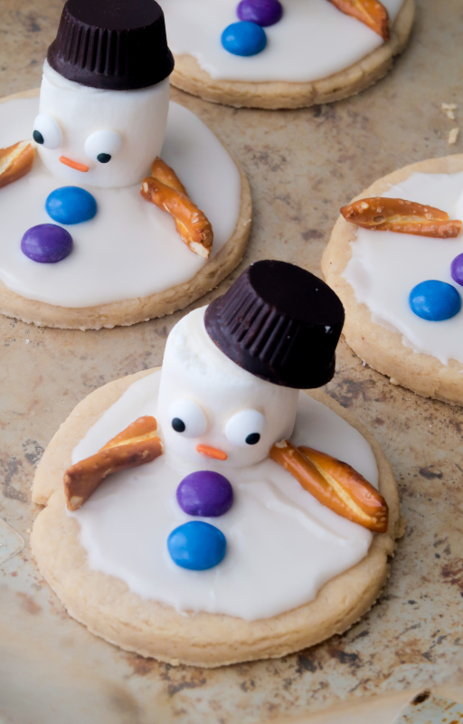 Snowman Sugar Cookies