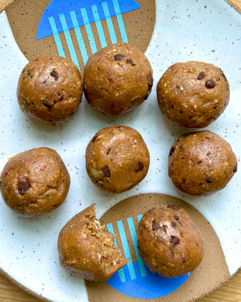 Toasted Macadamia Nut Protein Bliss Balls
