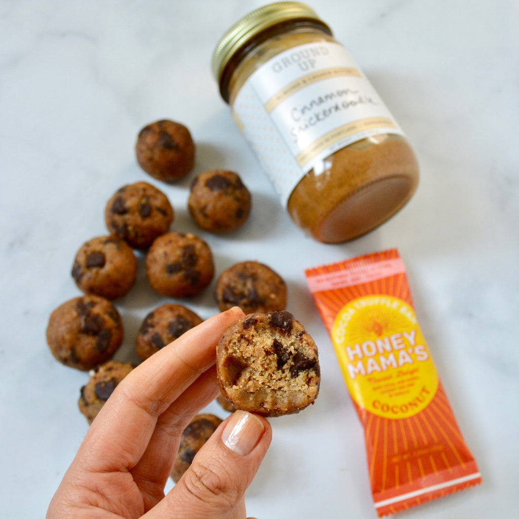 Almond Butter Cookie Dough Bites (a Honey Mama's Collab!)