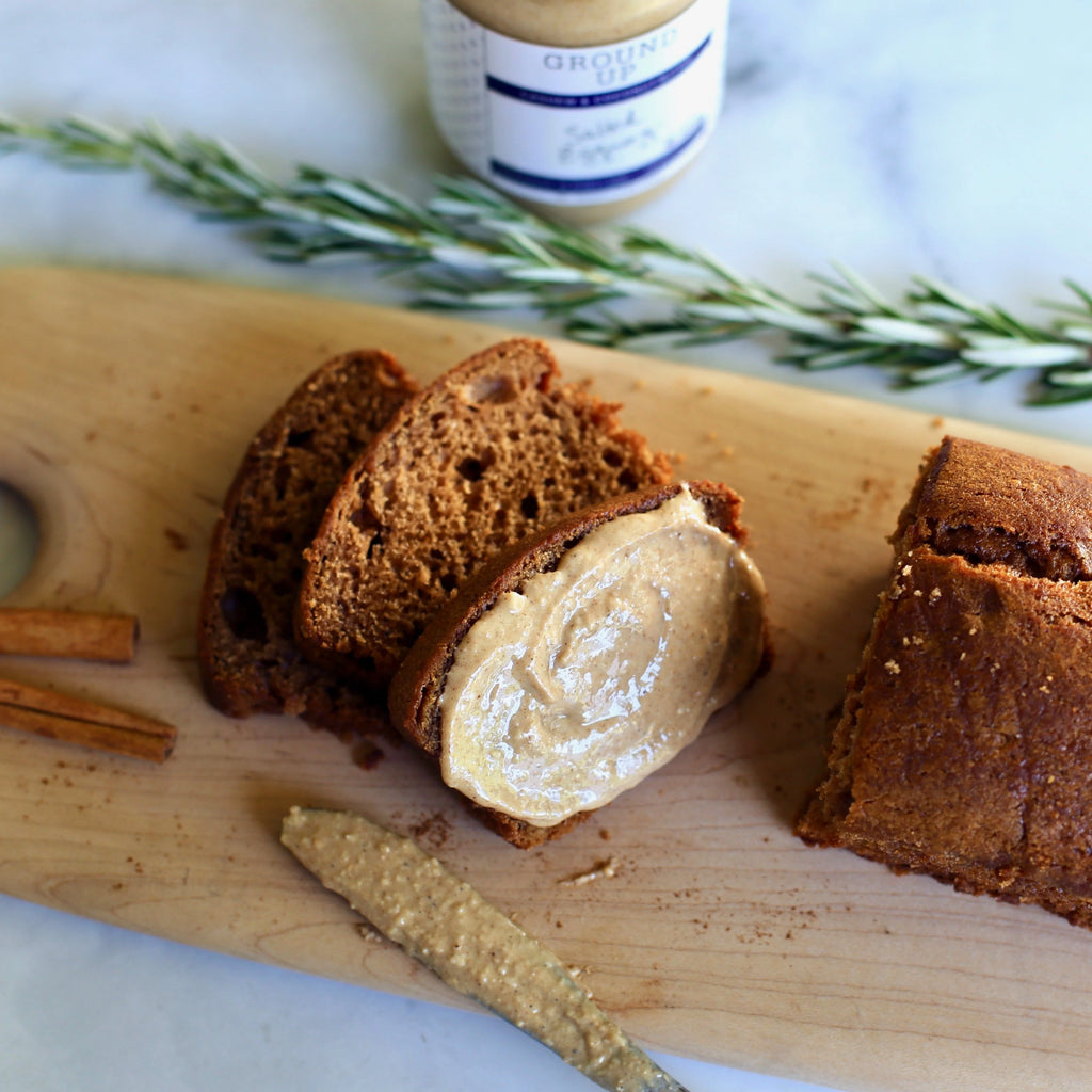 Salted Eggnog Holiday Spiced Cashew and Coconut Butter