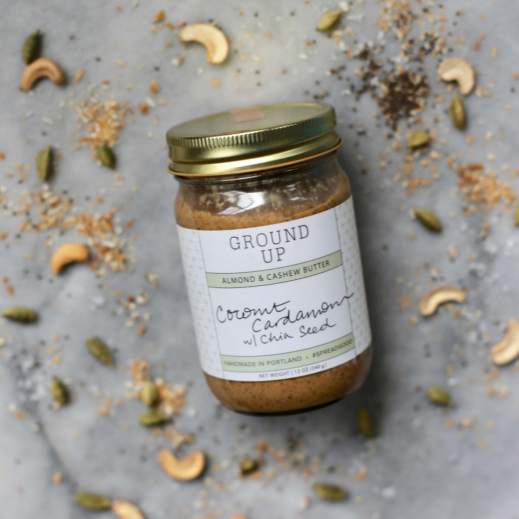 Coconut Cardamom Almond Butter with Chia Seed
